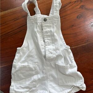 Zara Kids White Overalls